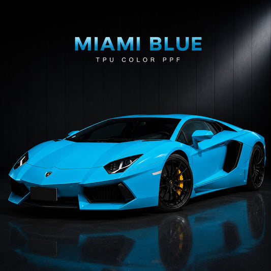 Miami Blue Gloss Color PPF | Premium TPU Paint Protection Film | C-Nice Autos