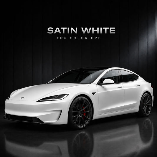 Satin White Color PPF | Premium TPU Paint Protection Film | C-Nice Autos